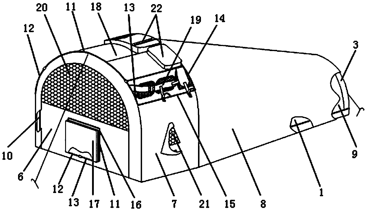 Rucksack tent integrated camping equipment