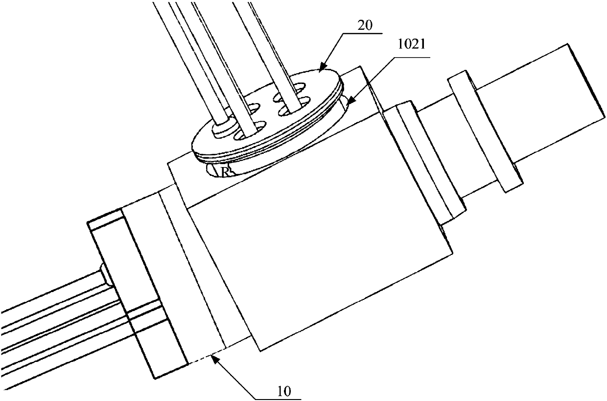 Optical module and round square tube