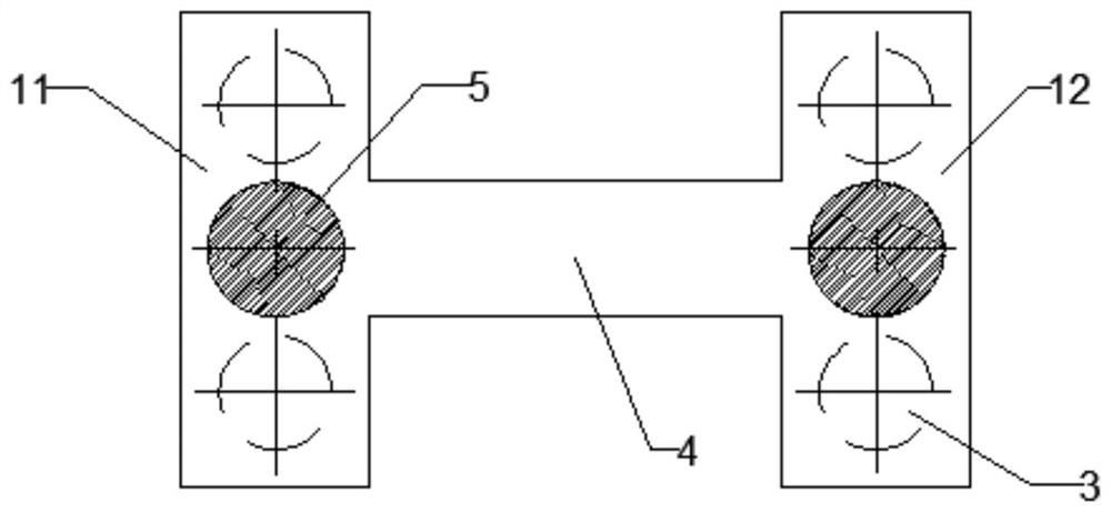 Construction method of high-fill bridge bearing platform structure