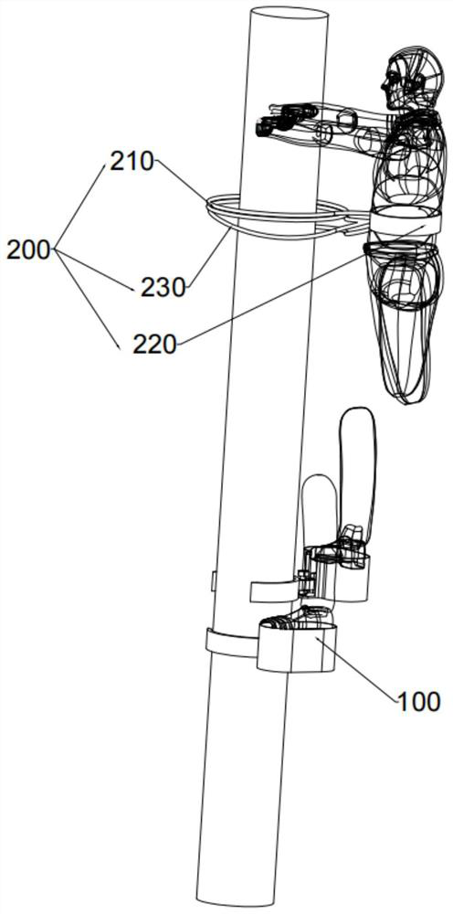 Pole climbing equipment and use method thereof