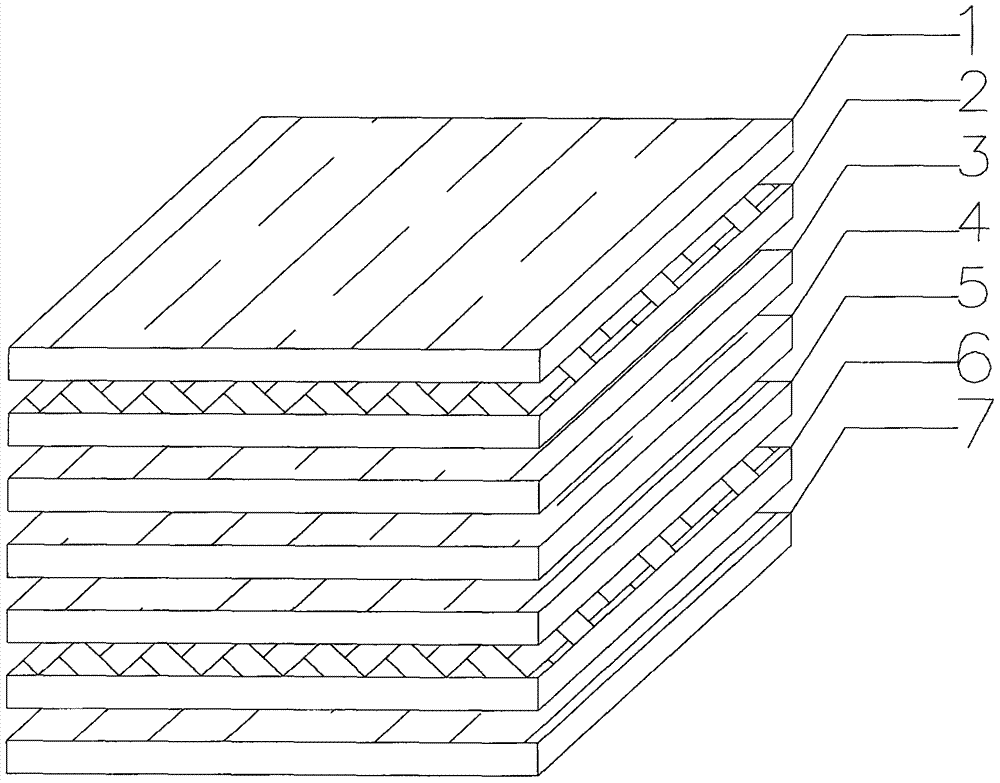 Flame-retardant neosinocalamus affinis and cryptomeria fortunei composite board manufacturing method