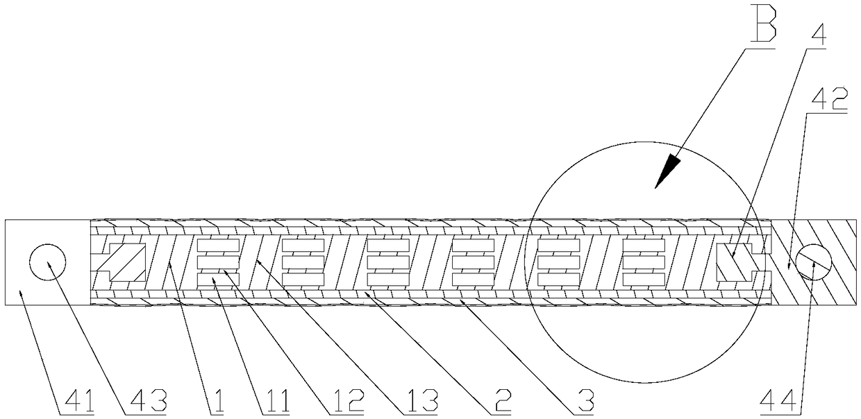 Micro-foam double-machine co-extrusion three-layer square-grid building formwork