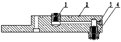 Pushing plate type scattering device