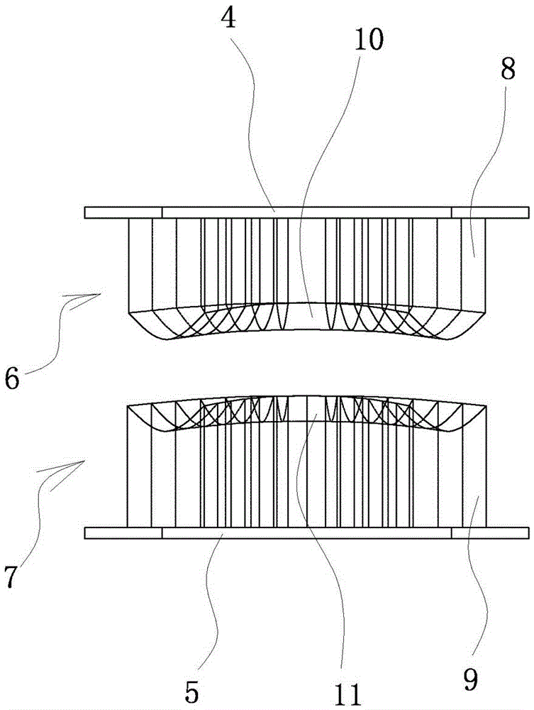 Segmented profiling technology for forming draught fan wheel cover