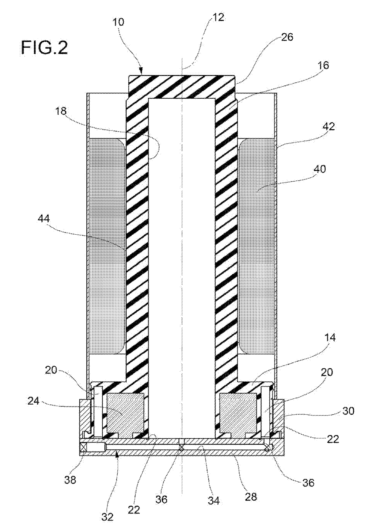 Process for over-moulding an outer stator