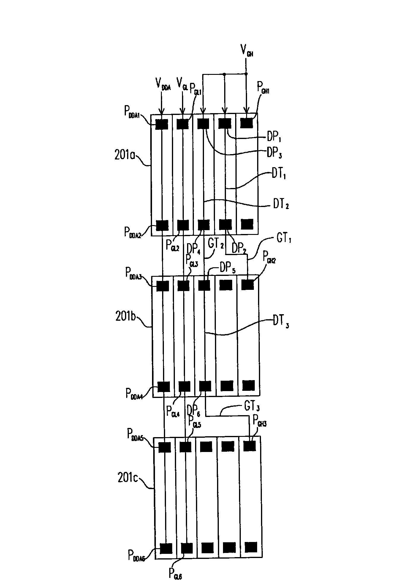 Display panel and signal transmission method thereof