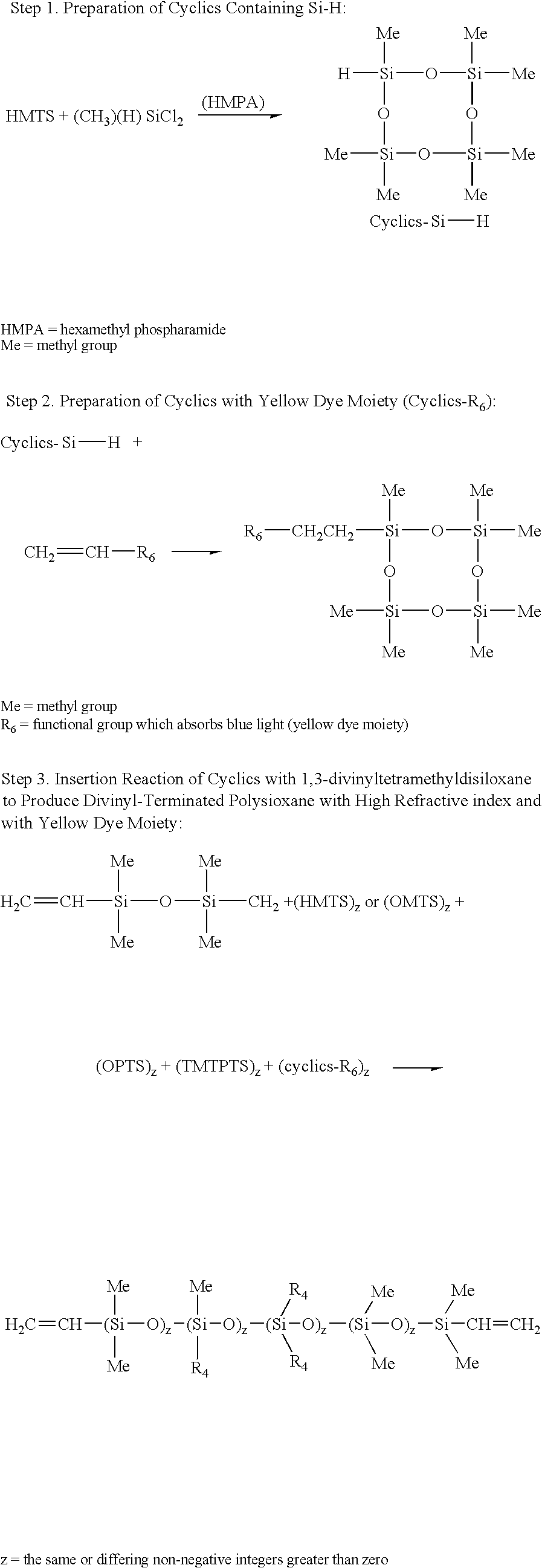 High refractive index silicone-containing prepolymers with blue light absorption capability