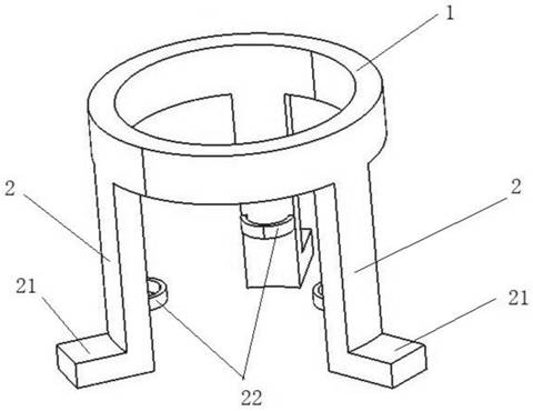 Functional near-infrared device for pushing aside hair in head cap hole