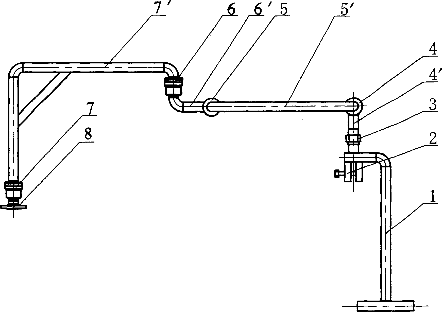 Pipeline type steam purger