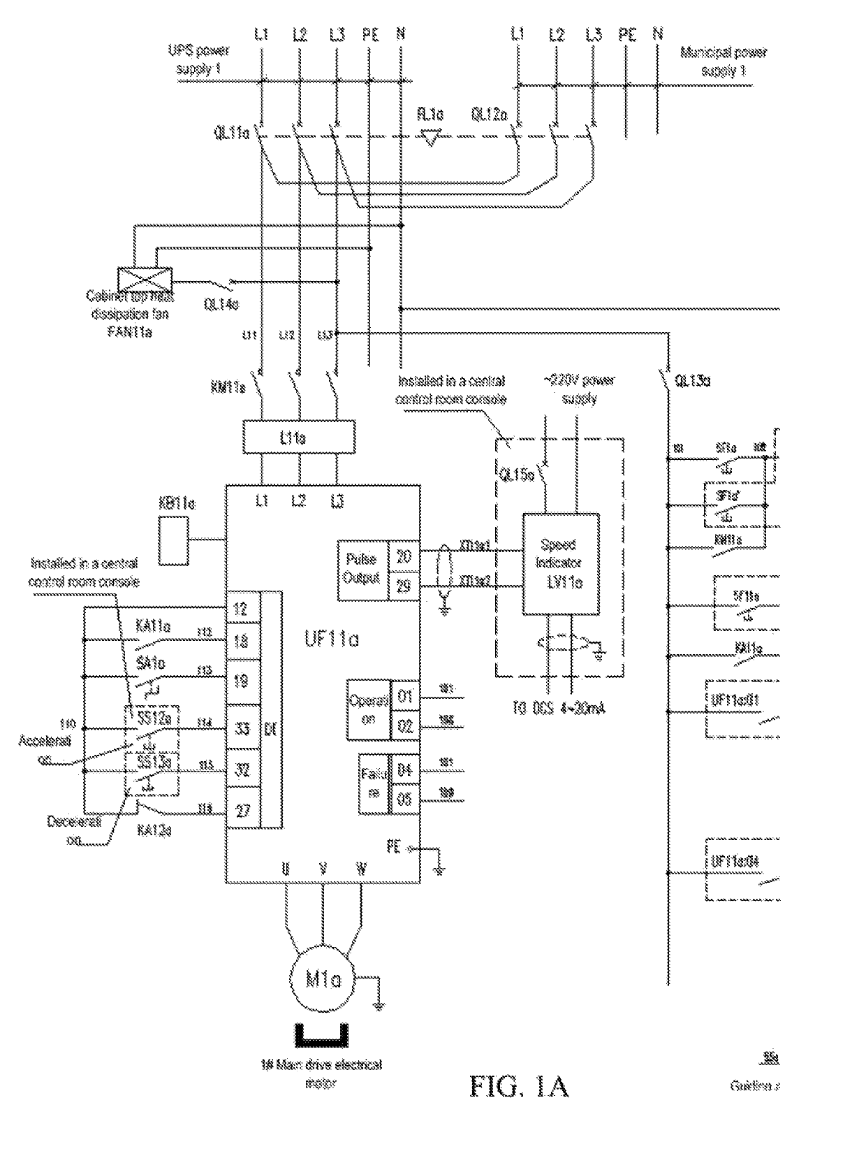 Main drive control method for glass factories