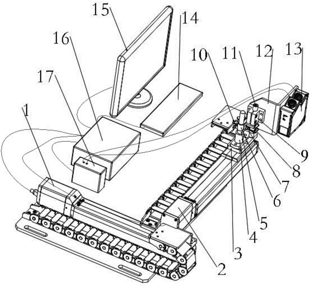 Online visual detecting system for robot polishing