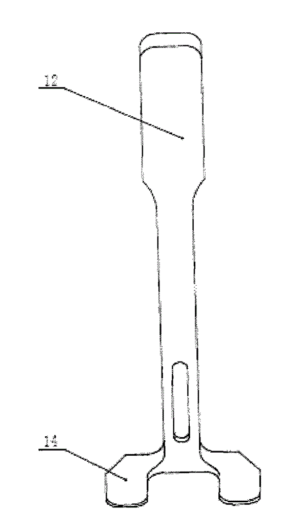 Knee internal and external rotation angle measuring device