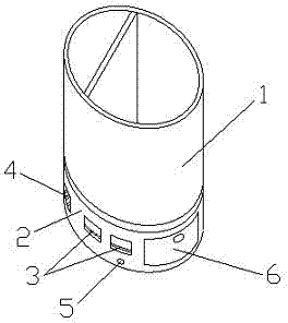 Pen holder with storage function