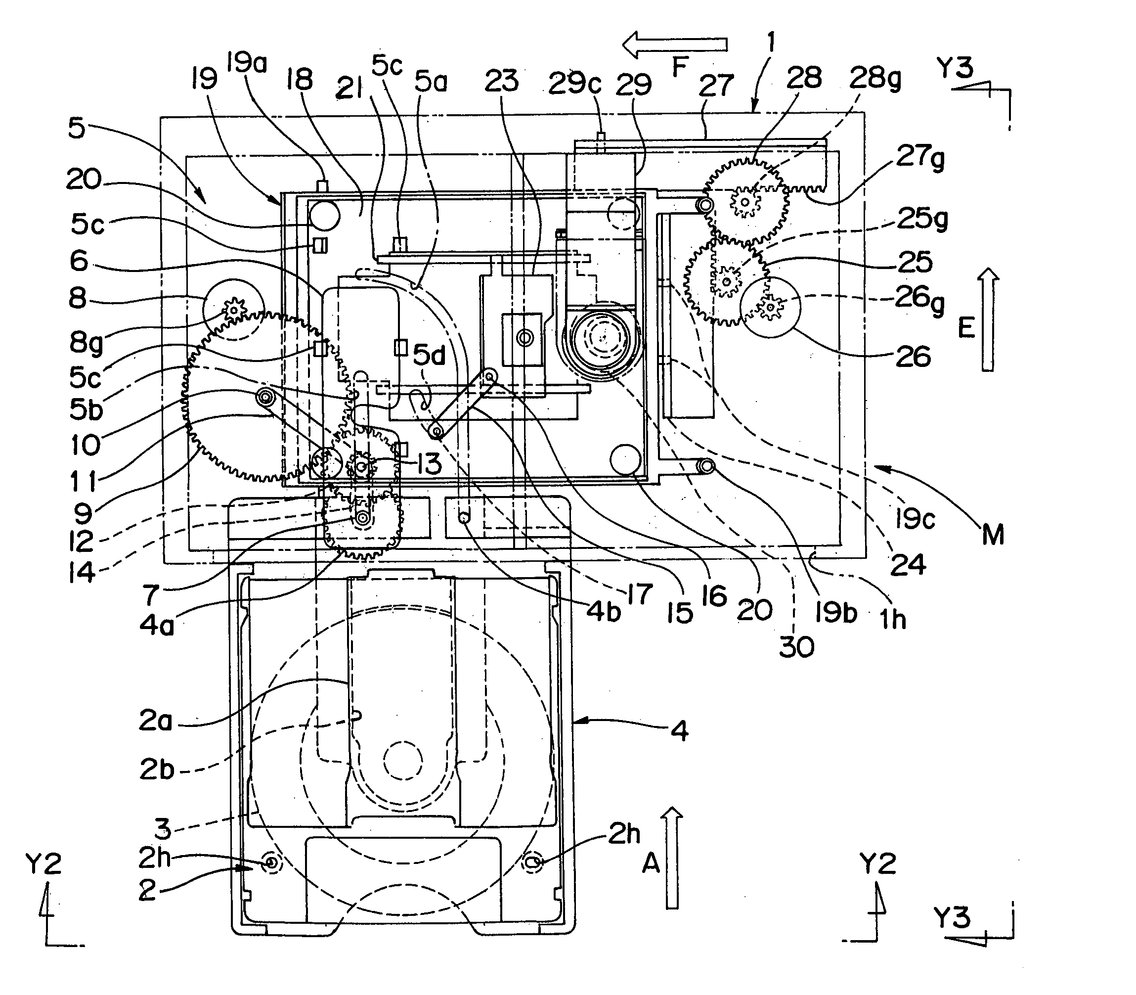 Disk conveying device and disk apparatus having the same