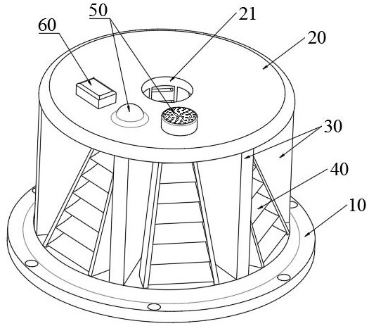 A gas sensor imitating scorpion comb tooth and its preparation method