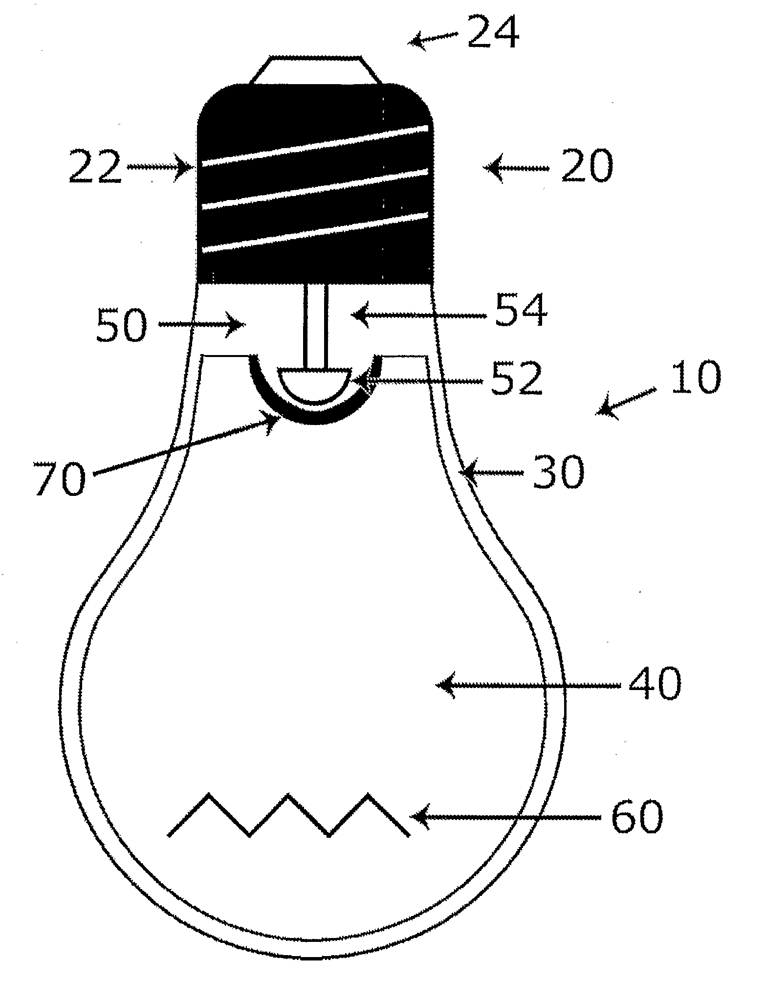 Plastic LED bulb