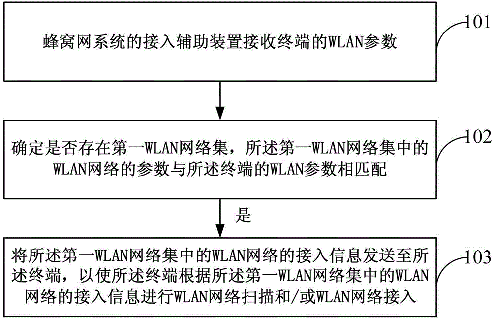 Wireless local area network access method and auxiliary device for wireless local area network access