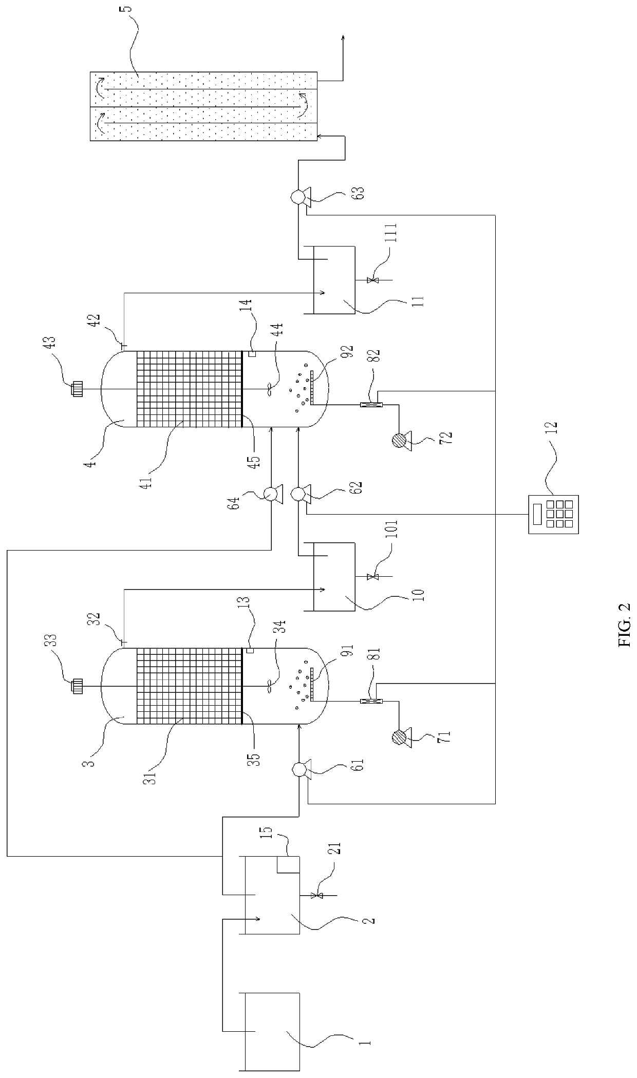 Apparatus and method for removing nitrogen and phosphorus from sewage by using sponge iron and activated sludge