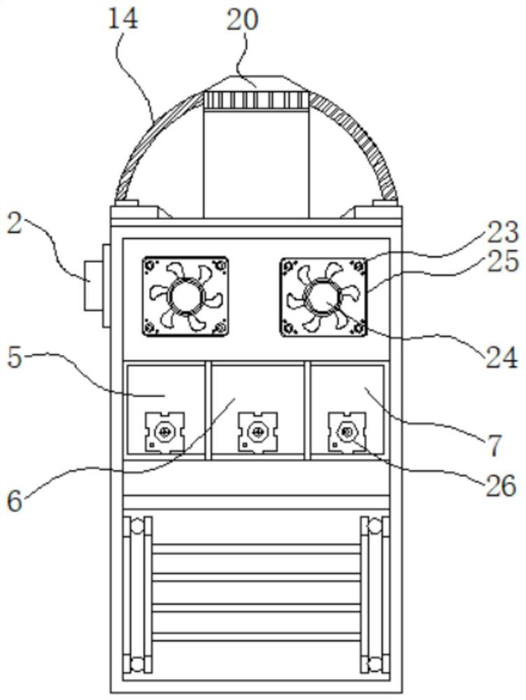 A heating furnace with smoke purification function for oil refining