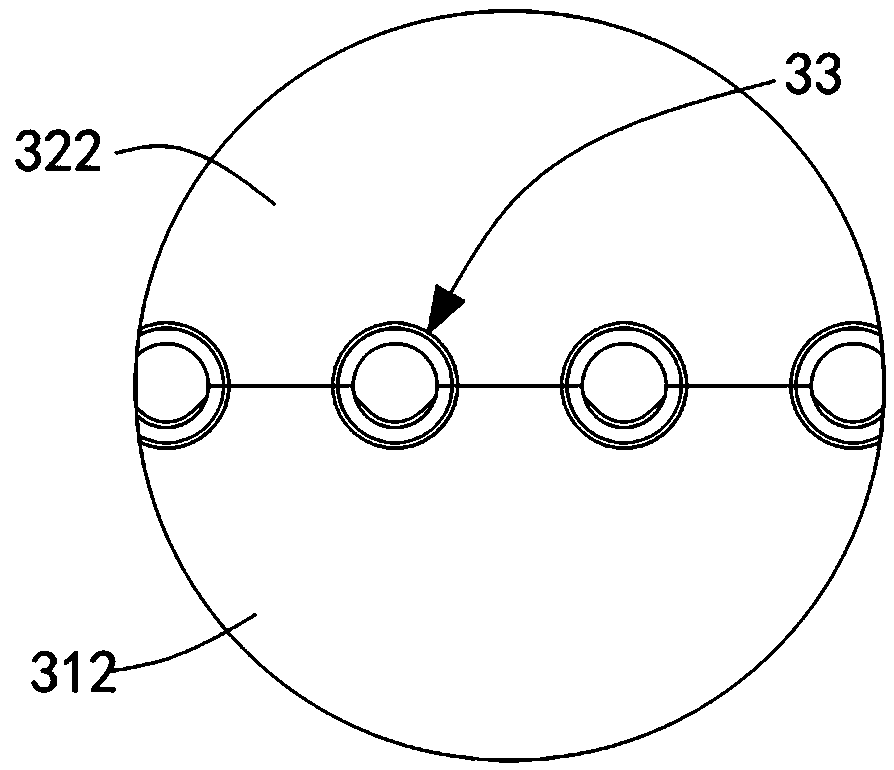 Automatic pipe penetrating and guiding universal device for large multi-hole-number heat exchanger