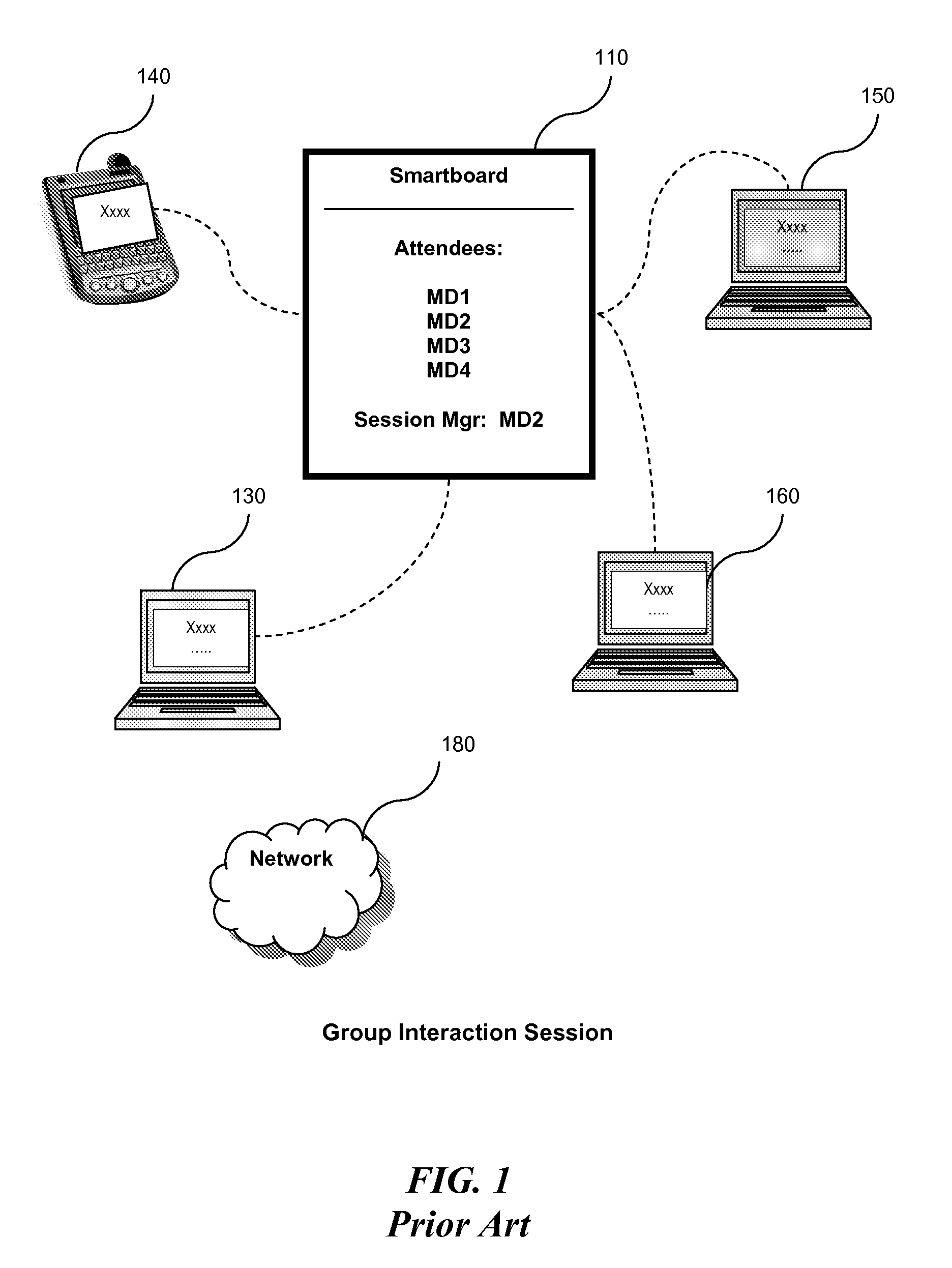 System and method for managing group interaction session states