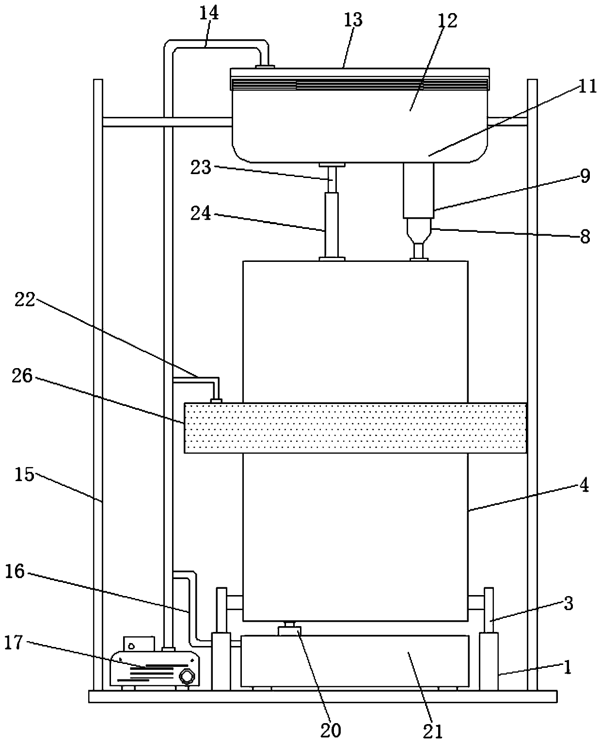 Vacuum spiral dryer