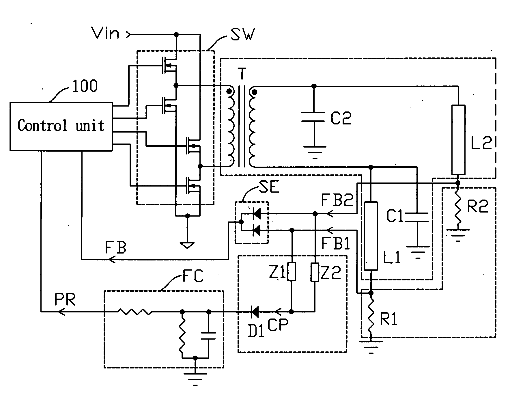 Fluorescent lamp driver circuit