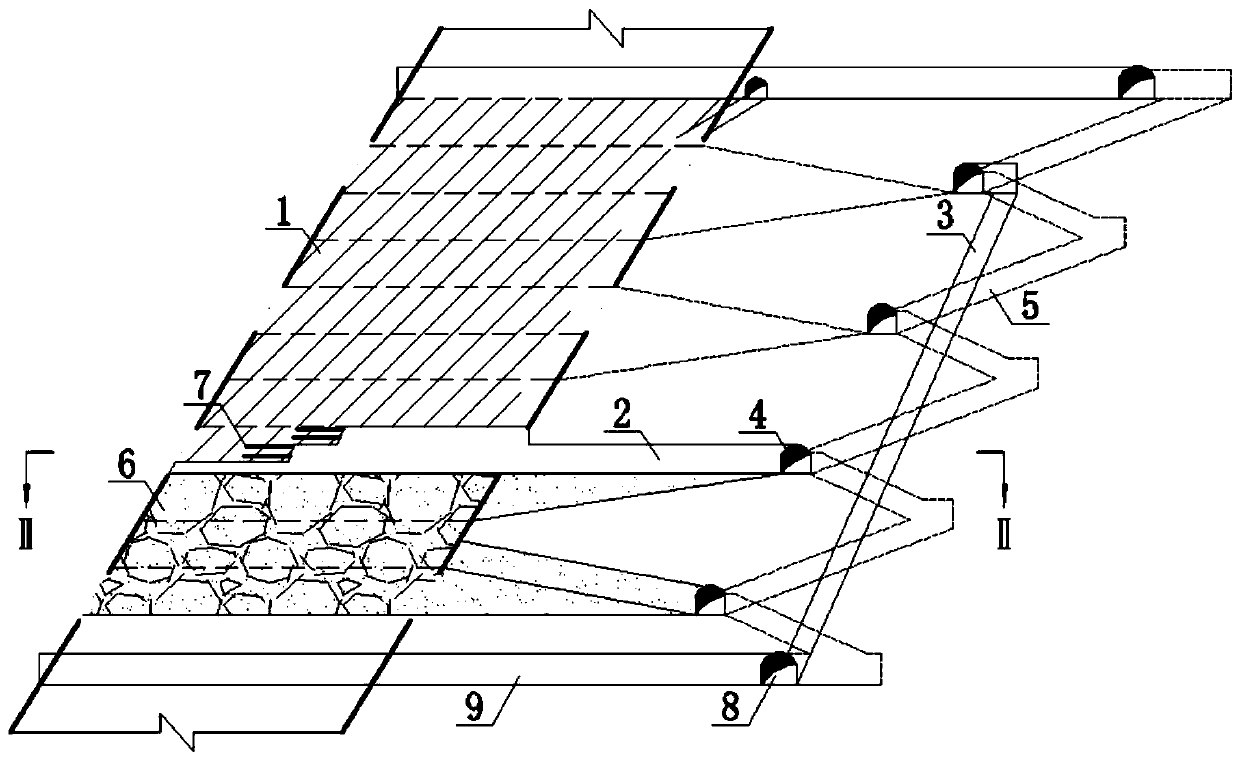 Waste rock and tailing sand cooperative cementing filling method