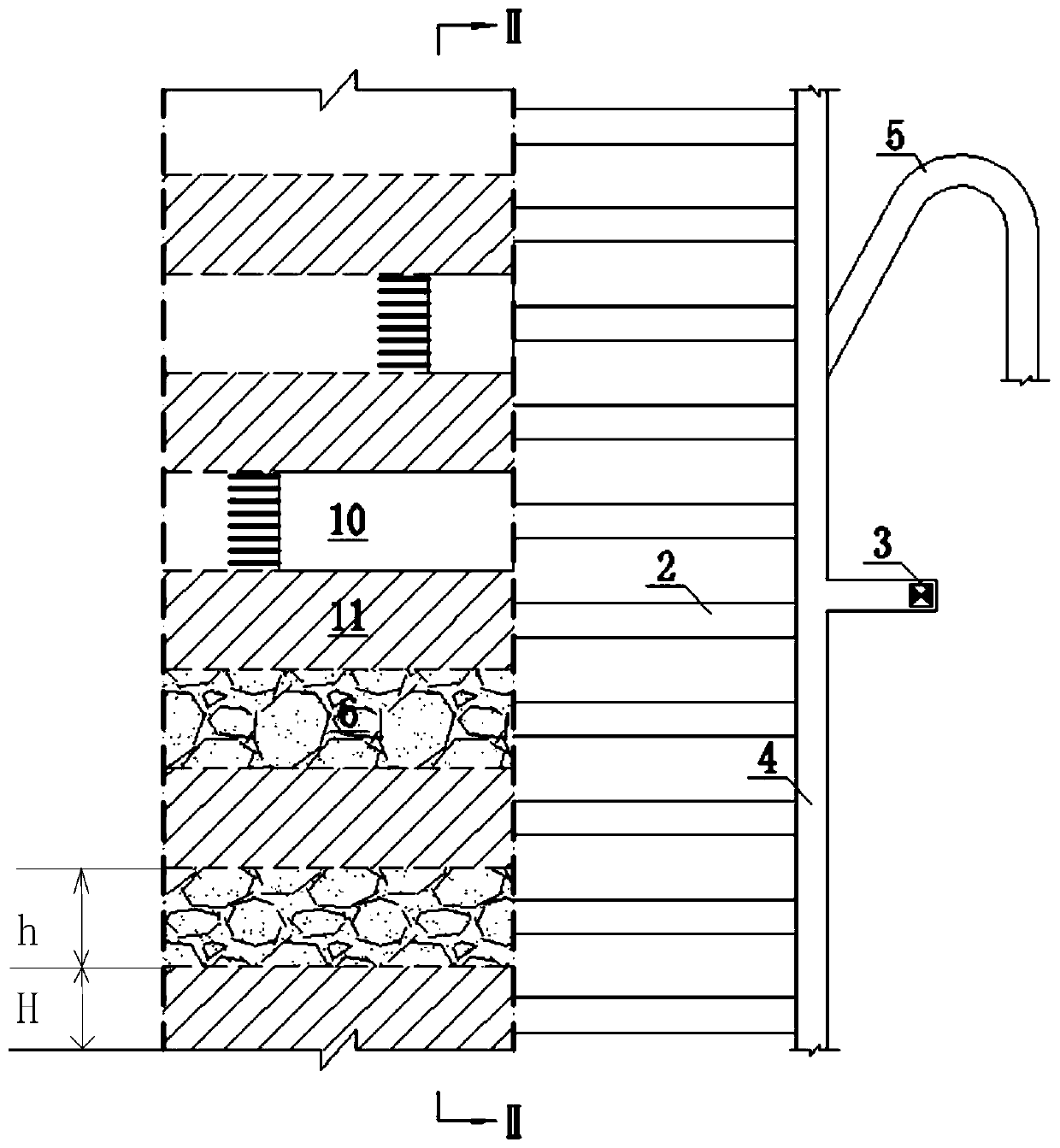 Waste rock and tailing sand cooperative cementing filling method