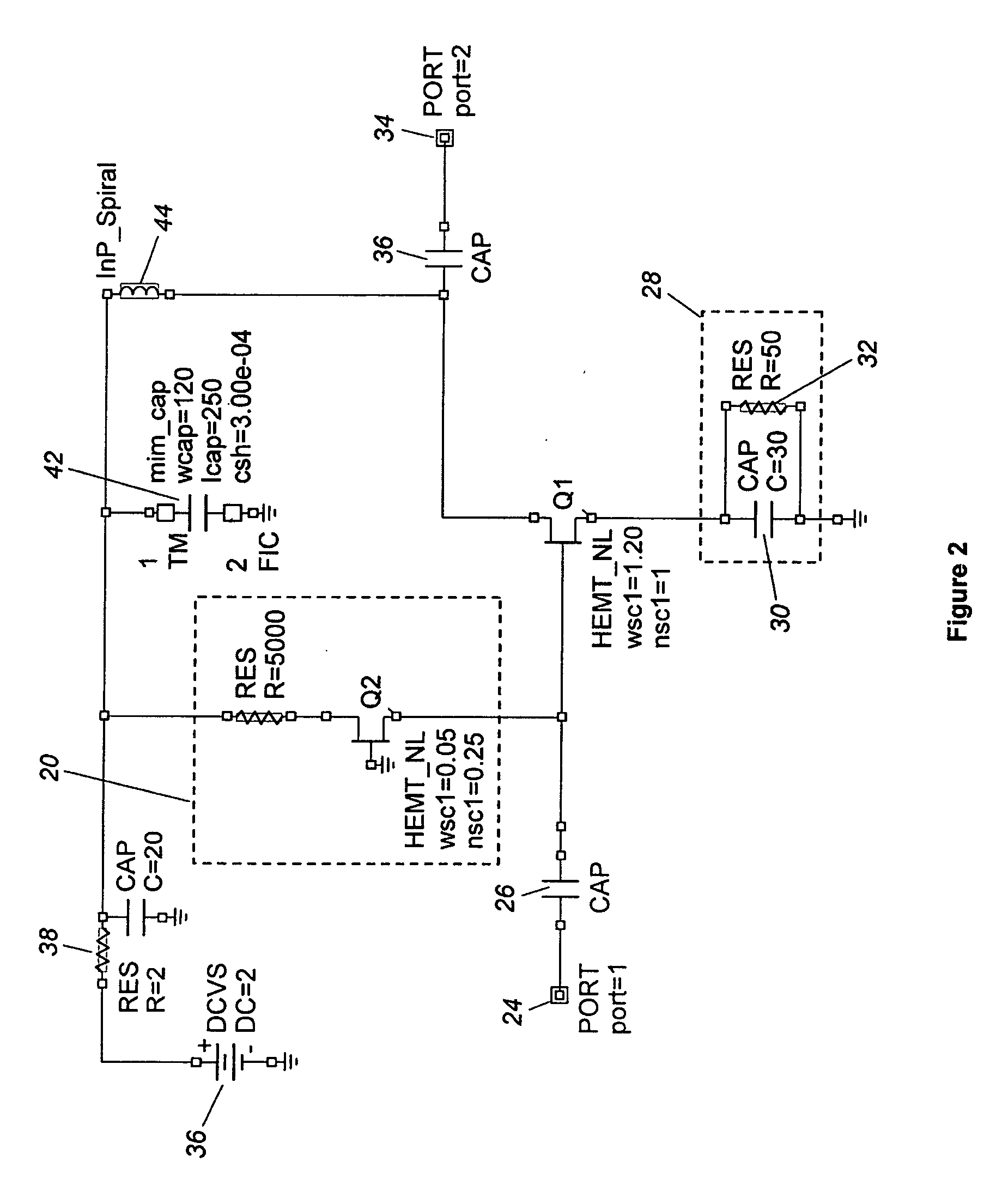 Active input load wide bandwidth low noise hemt amplifier