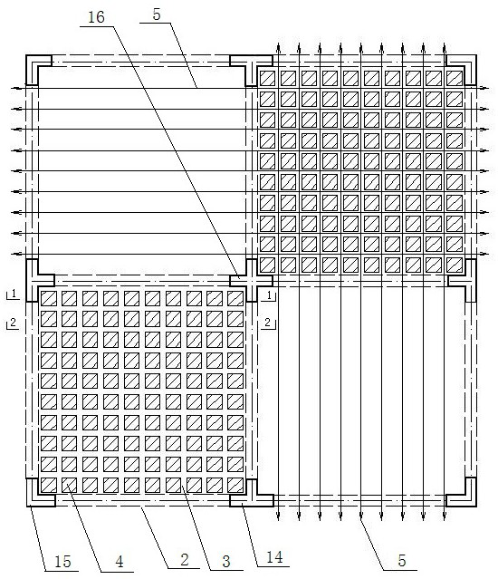 The floor system and its construction method composed of grc hollow box composite slabs