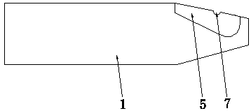 Special-shaped block for fixing all-fiber trolley furnace wires