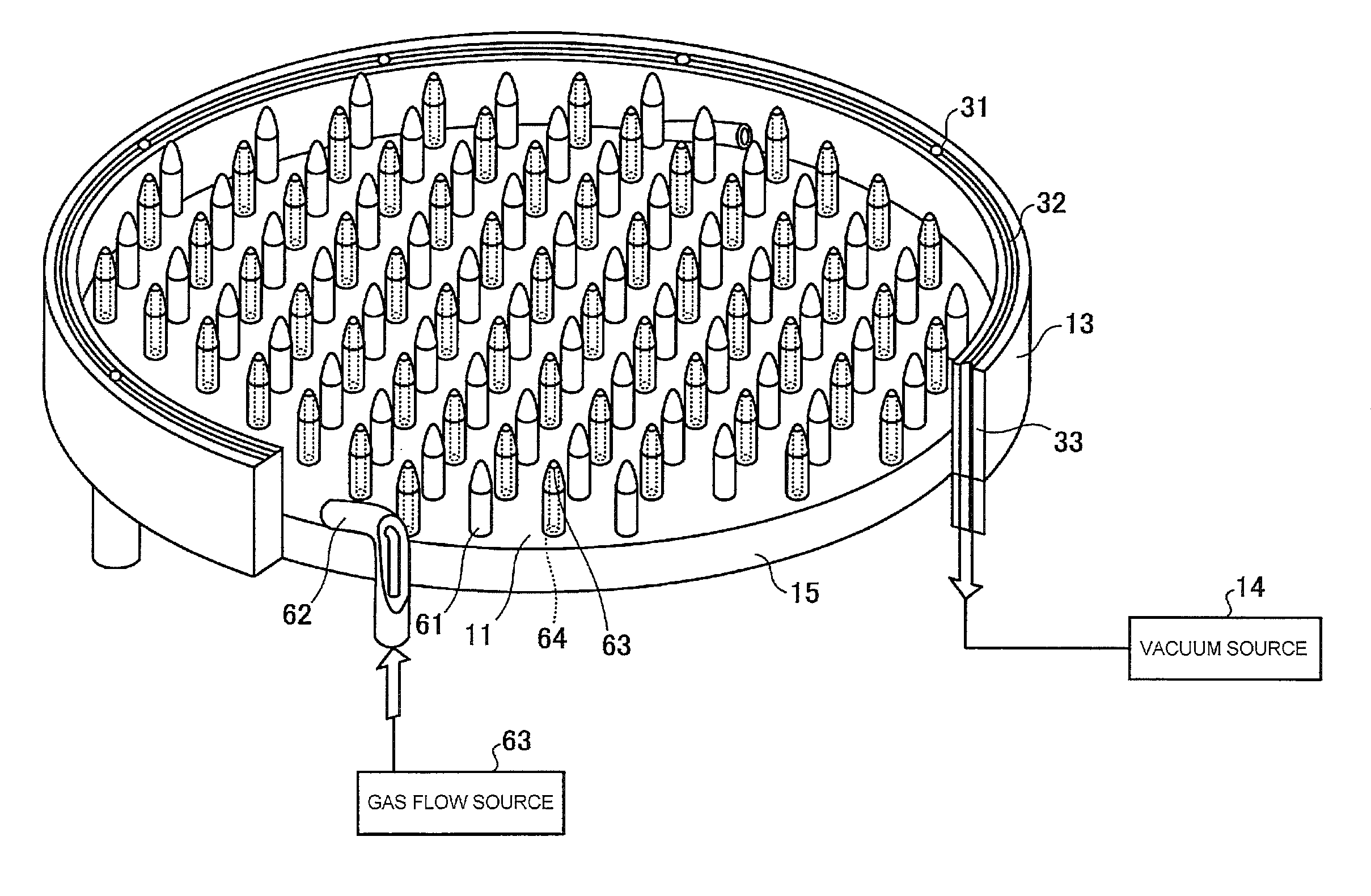 Chucking device and chucking method