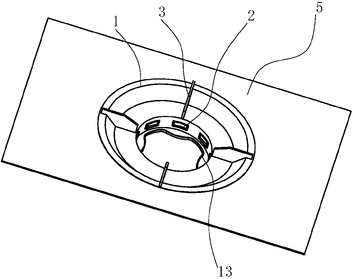 Heat shield for stove and stove using heat shield for stove