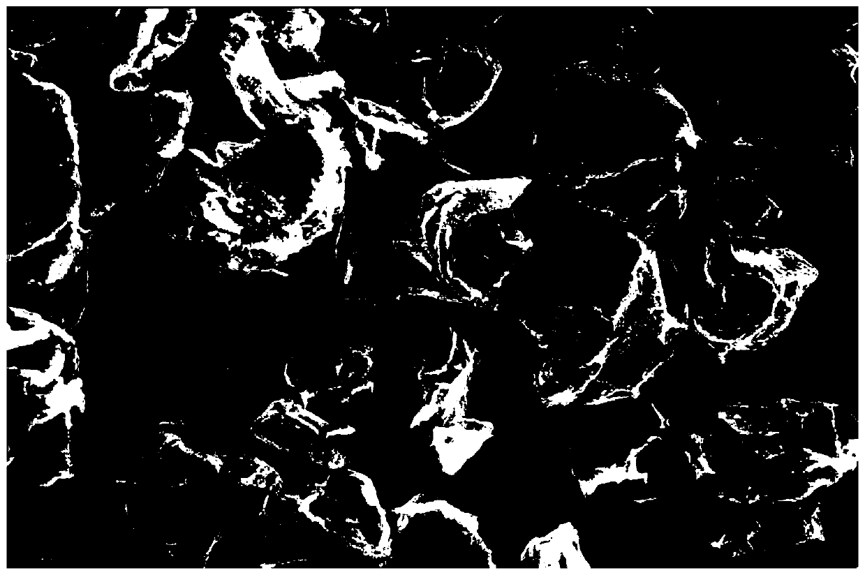 Manufacturing process for graphene powder containing charged tetrafluoroethylene-hexafluoropropylene polymer