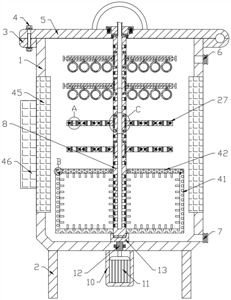 Cleaning device for hardware tool machining