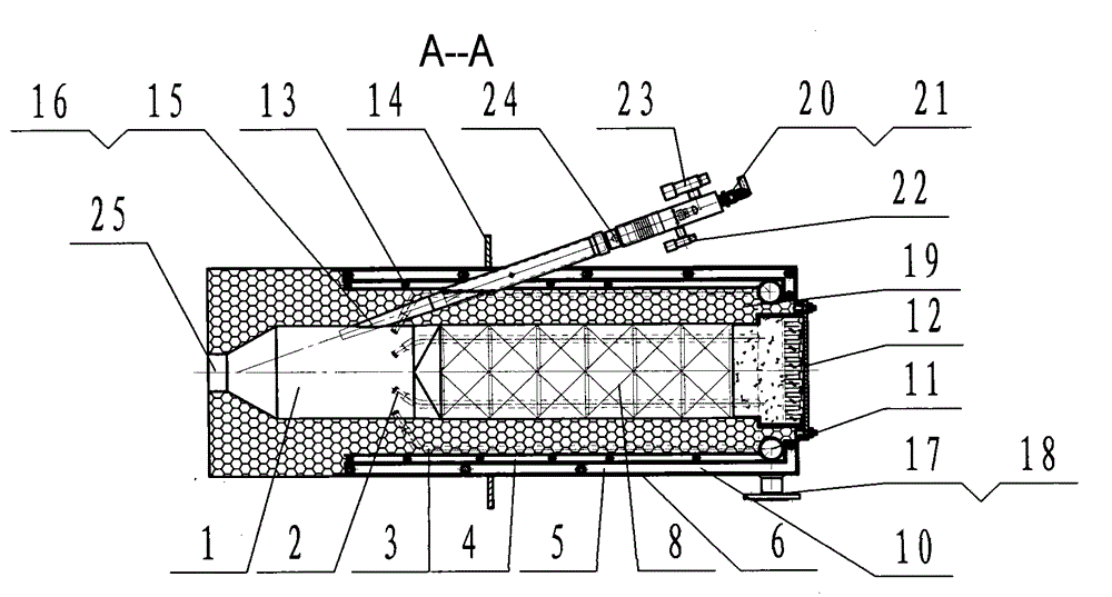 Low or non oxidizing heat accumulating type burner