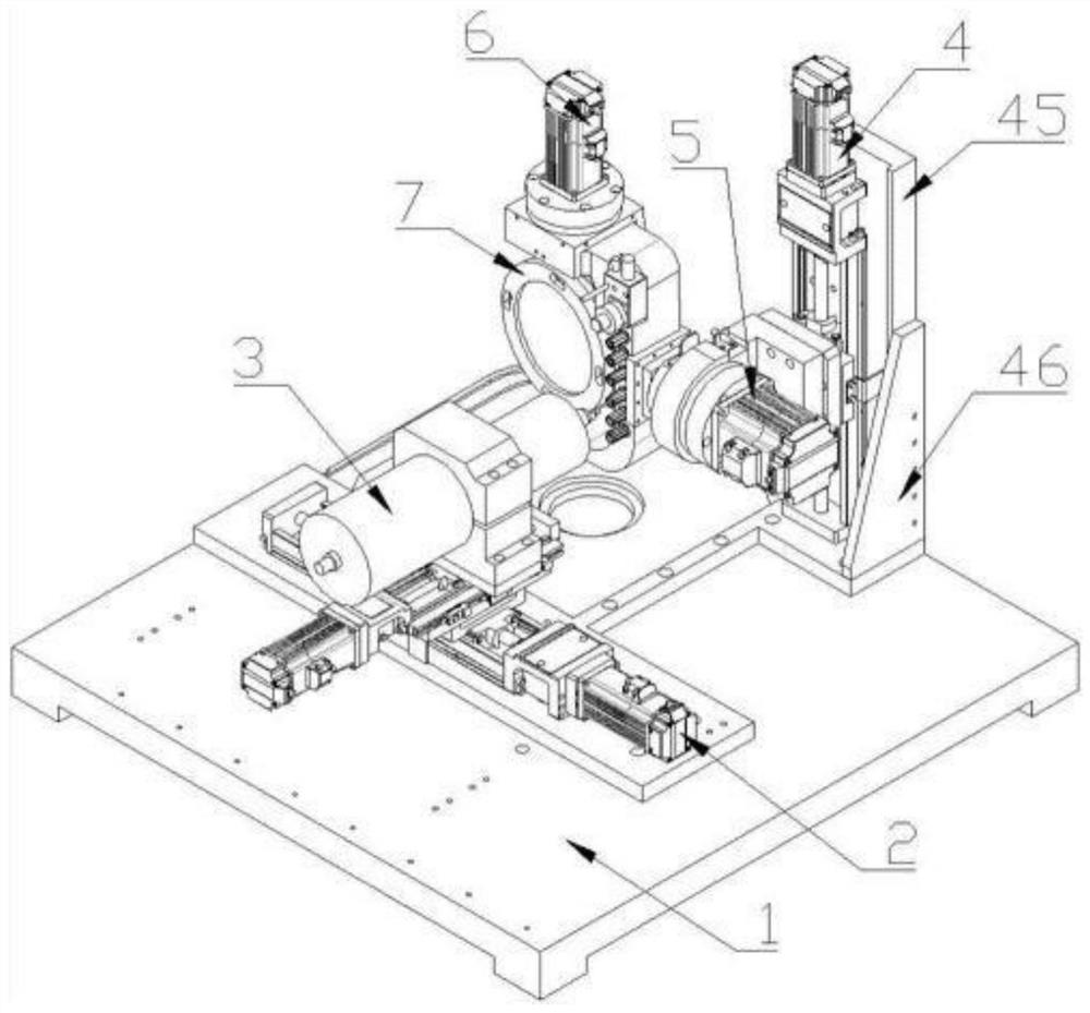 Five-axis false tooth carving machine