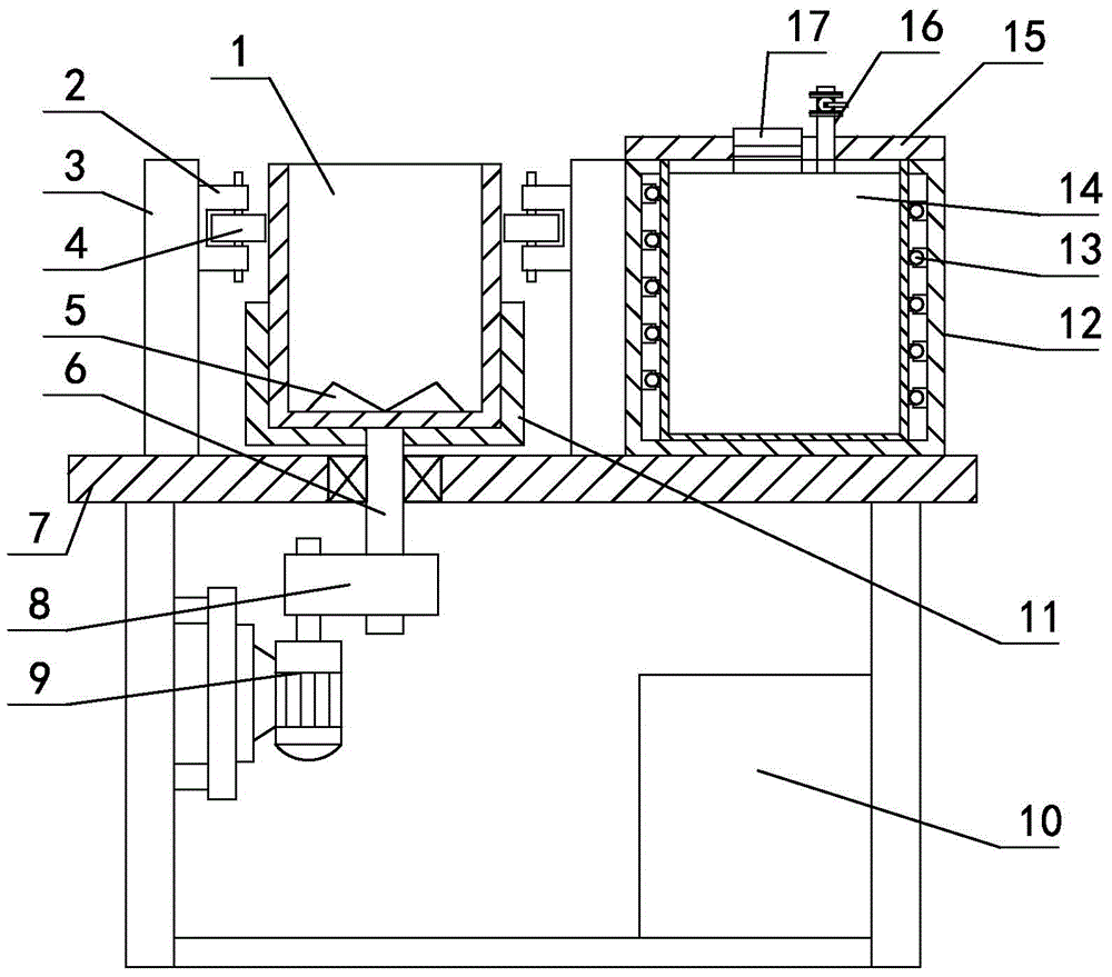 Portable dough kneader provided with rapid dough standing mechanism