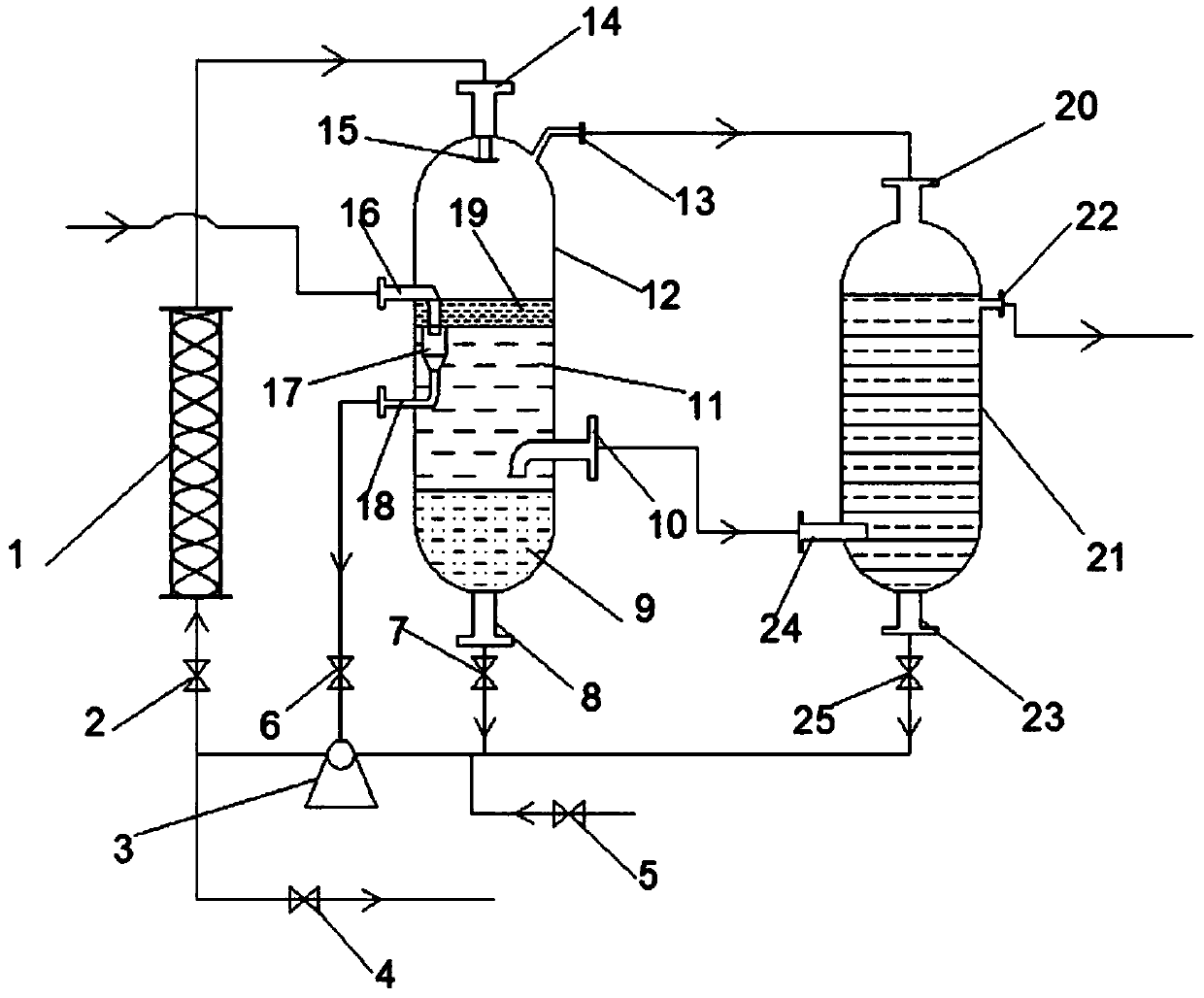 An online rapid refining device for oil products