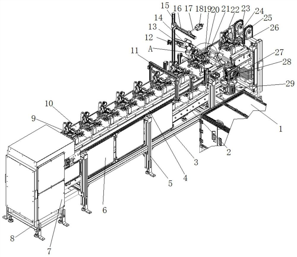 Product feeding equipment for self propelled car steering knuckle full-automatic press-fitting line