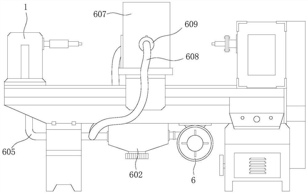 Automatic cutter adjusting device of woodworking lathe follow rest