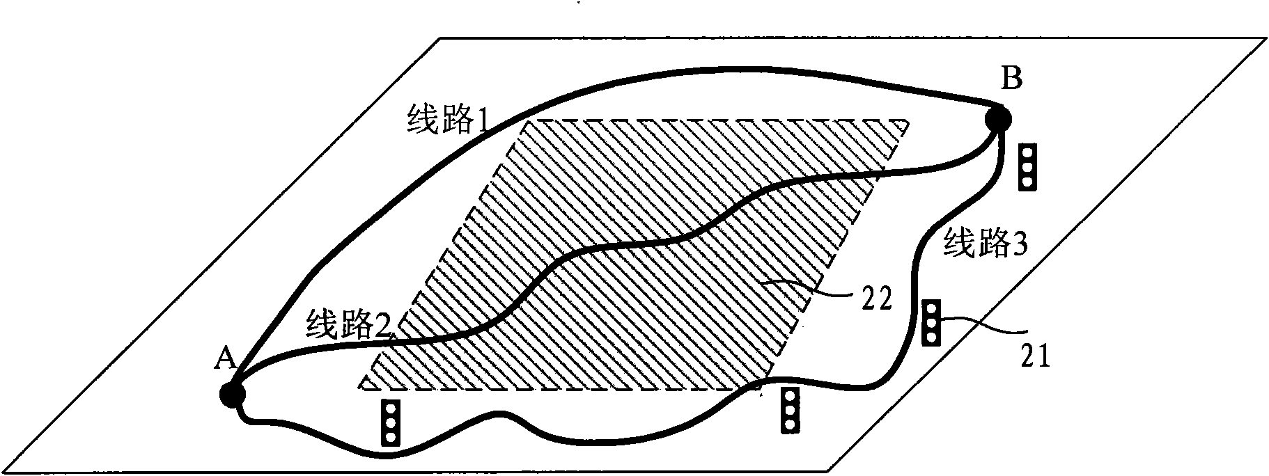 Navigation path selecting method and device