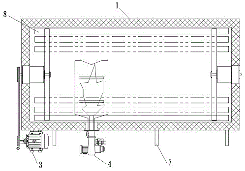 Circular rotary heating furnace for long aluminum bars