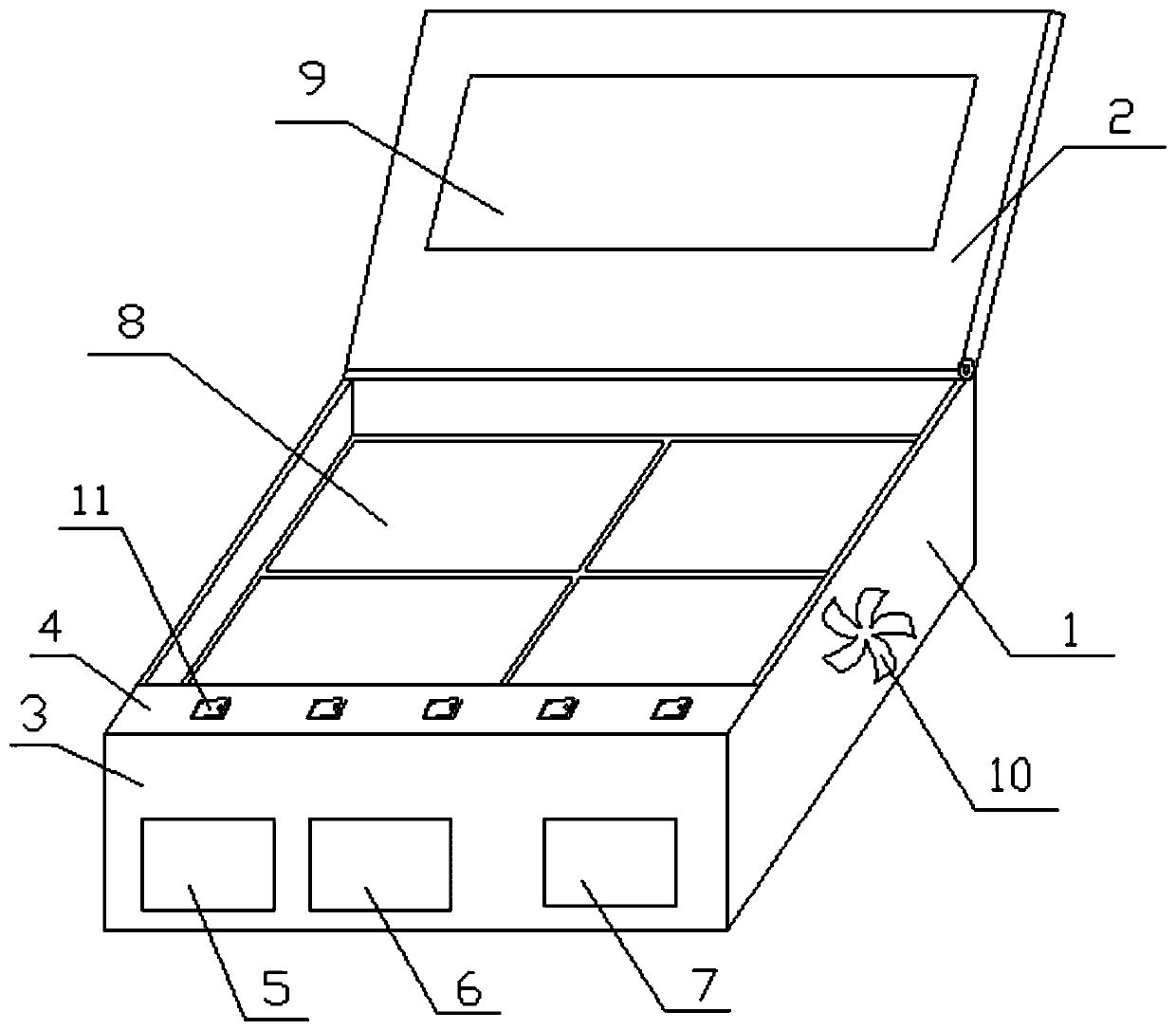 Physical laboratory pressure testing device