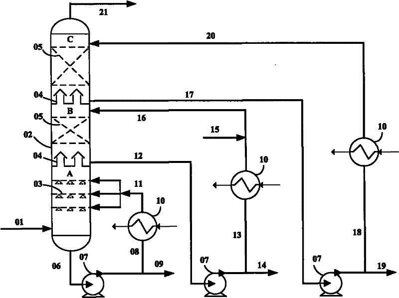 Method for rapidly cooling reaction product of oxygen-containing compound produced alkene