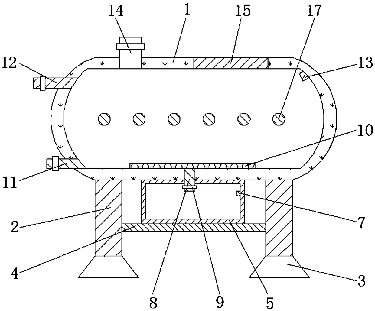 Composite membrane bioreactor with low energy consumption