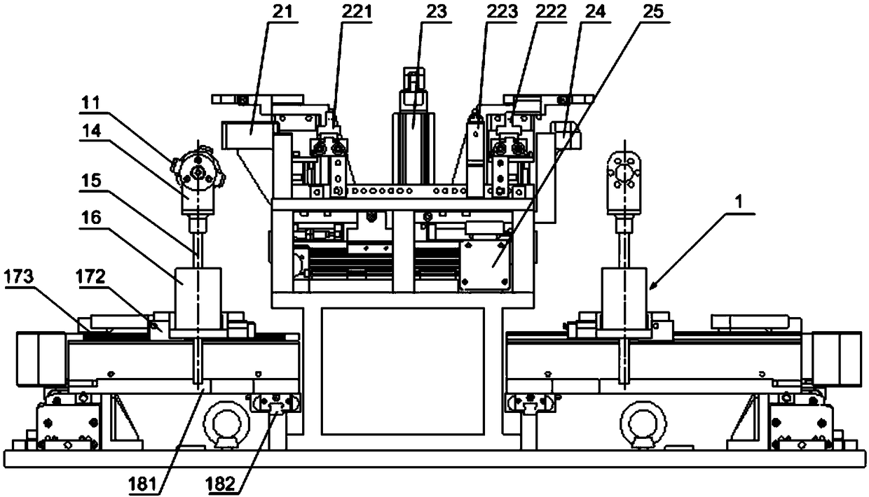 Locating installation device and automobile seat sliding rail assembling tool