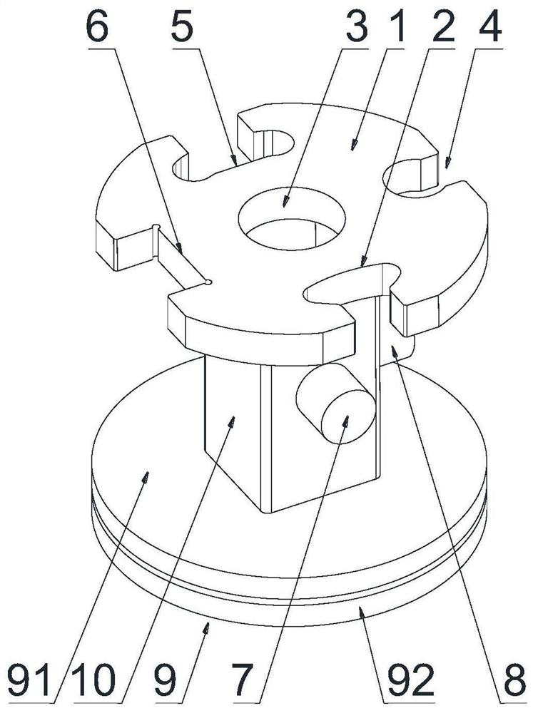 Rotary go-no-go gauge that completes ball-end hanging ring detection at one time