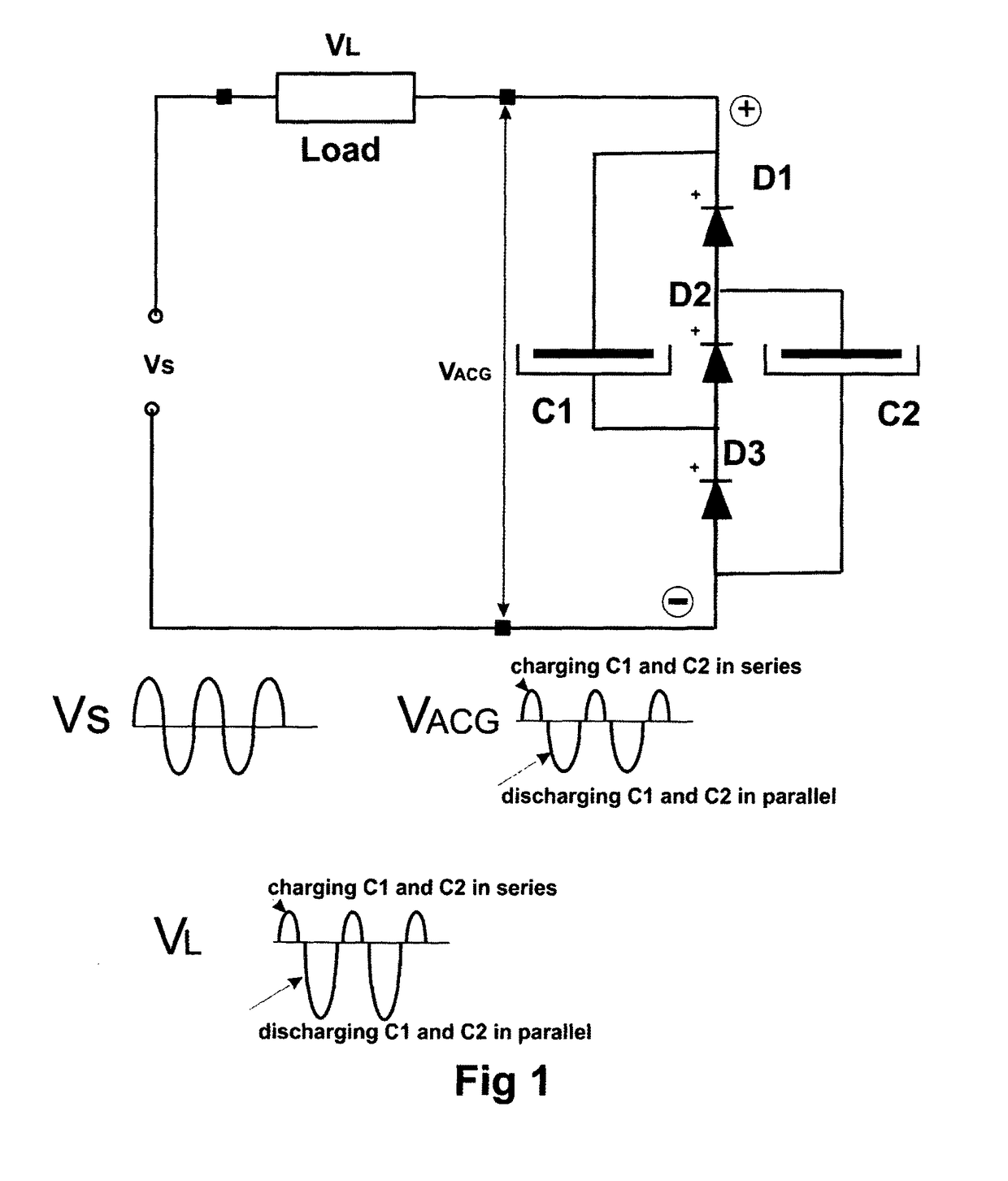 Circuit adapted to supply a voltage to an electronic device and uses thereof